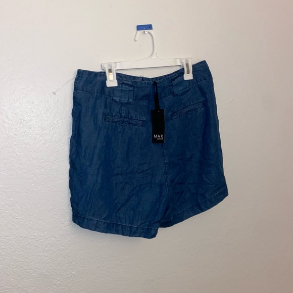 cute blue Jean denim shorts flowey formal y2k bottoms festival rich girl vibes - Picture 9 of 12